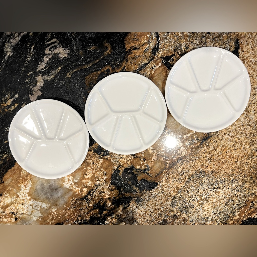 Varagas fondue plates, set of 3
